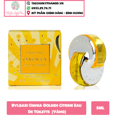 Nước Hoa Nữ Bvlgari Omnia Golden Citrine 5ml EDT (Vàng)