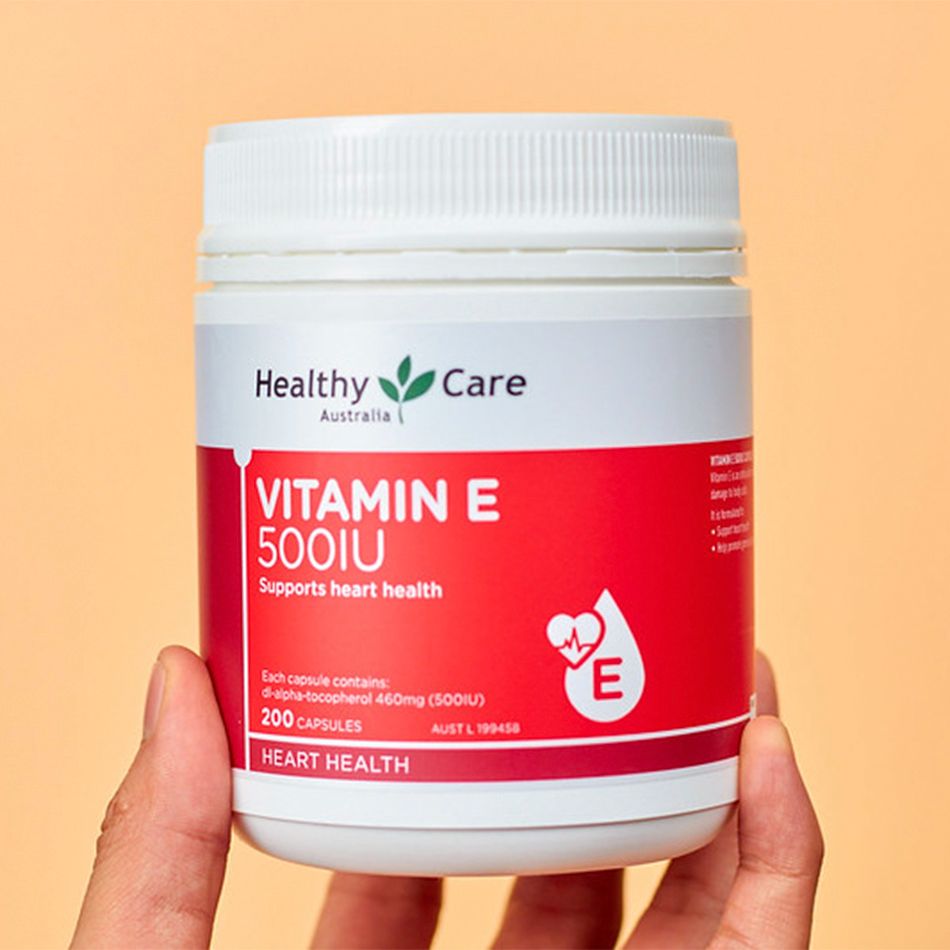 Viên Uống Bổ Sung Vitamin E Healthy Care 500IU Hộp 200 Viên