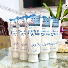 Sữa Rửa Mặt Đất Sét Trắng Giúp Làm Sạch Sâu, Dưỡng Da Sáng Mịn Senka Perfect White Clay 120g