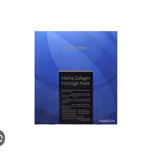 Mặt Nạ Collagen Tươi Celderma Marine Collagen Hydrogel Mask ( Xanh )