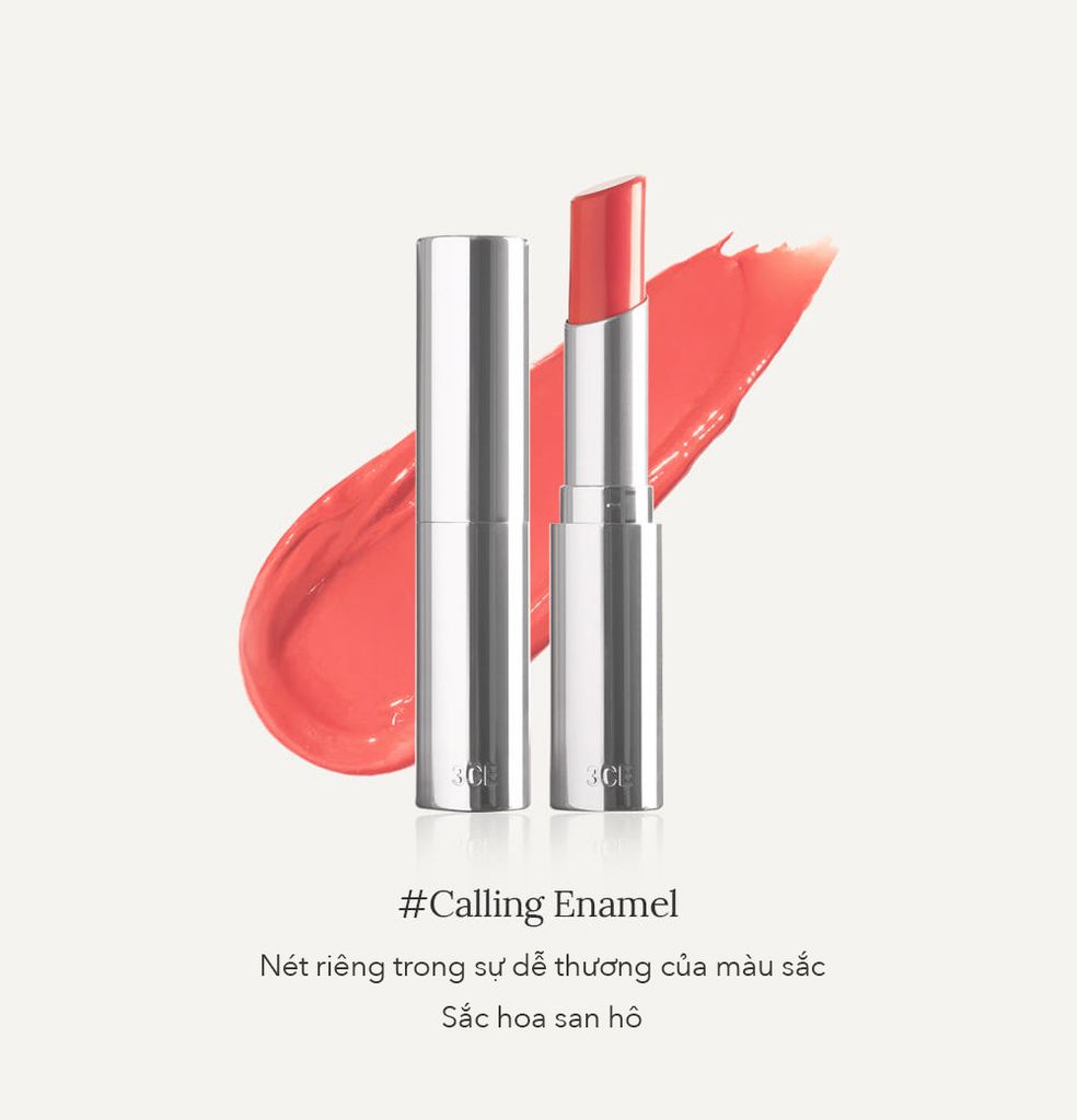 3CE - 3CE Glow Lip Color #Calling Enamel