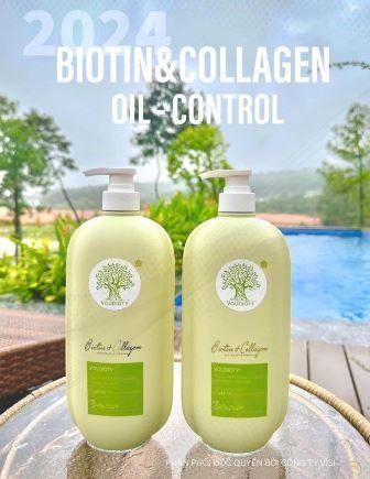 Bộ Gội+Xã Biotin & Collagen 2024 500ml/chai (Chai Xanh Dẹp)
