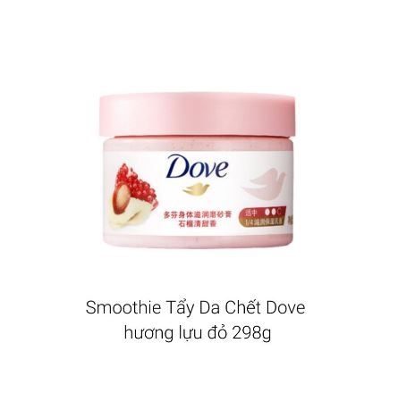Tẩy Da Chết Dove Hương Lựu Đỏ 298g (Bản Việt)