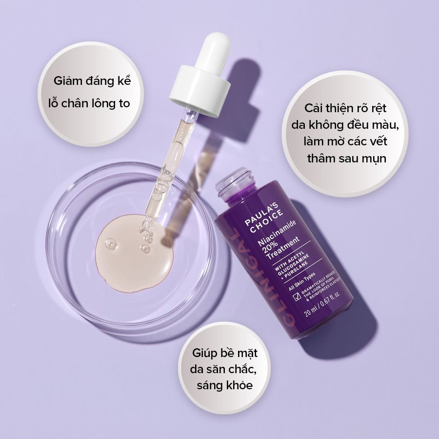 Paula Choice - Niacinamide 20% Treatment 20ml (Ko tđ)