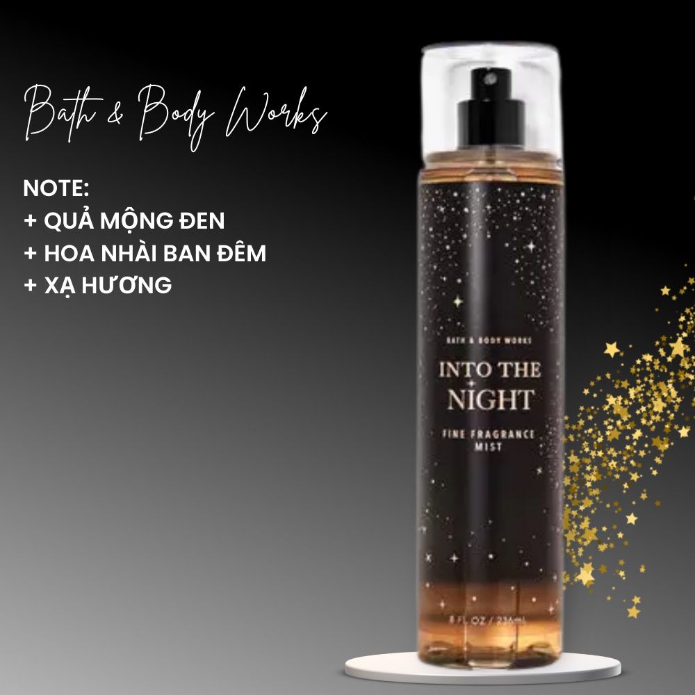 Xịt Thơm BBW #Into The Night 236ml
