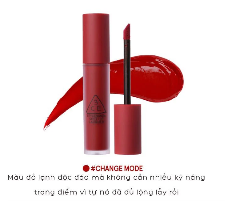 [KTD] Son Kem 3CE Soft Lip Lacquer 6g #Change Mode