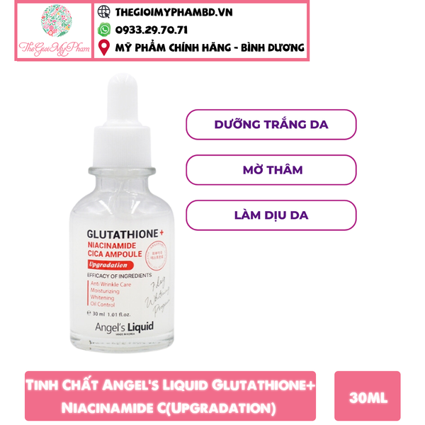 Tinh Chất Angel’s Liquid Glutathione+Niacinamide Cica Ampoule (Upgradation) 30ml