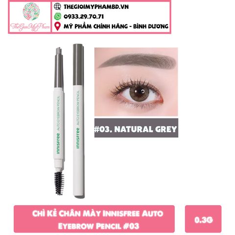 Chì Kẻ Chân Mày Innisfree Auto Eyebrow Pencil #03