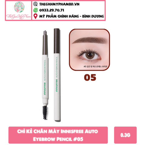 Chì Kẻ Chân Mày Innisfree Auto Eyebrow Pencil #05