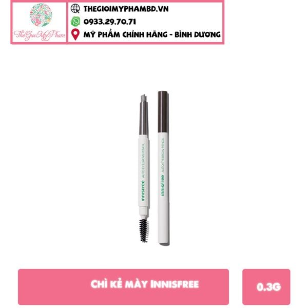 Chì Kẻ Chân Mày Innisfree Auto Eyebrow Pencil #02