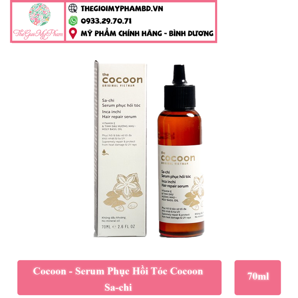 Cocoon - Serum Phục Hồi Tóc Cocoon Sa-chi 70ml