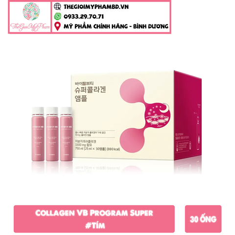 [KTD] Collagen VB Program Super 30 ống #Tím