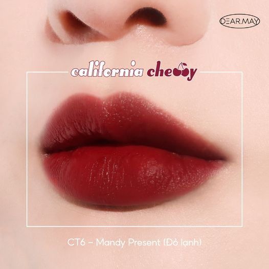 Son Kem Lì Dearmay California Cherry Velvet Tint #CT1