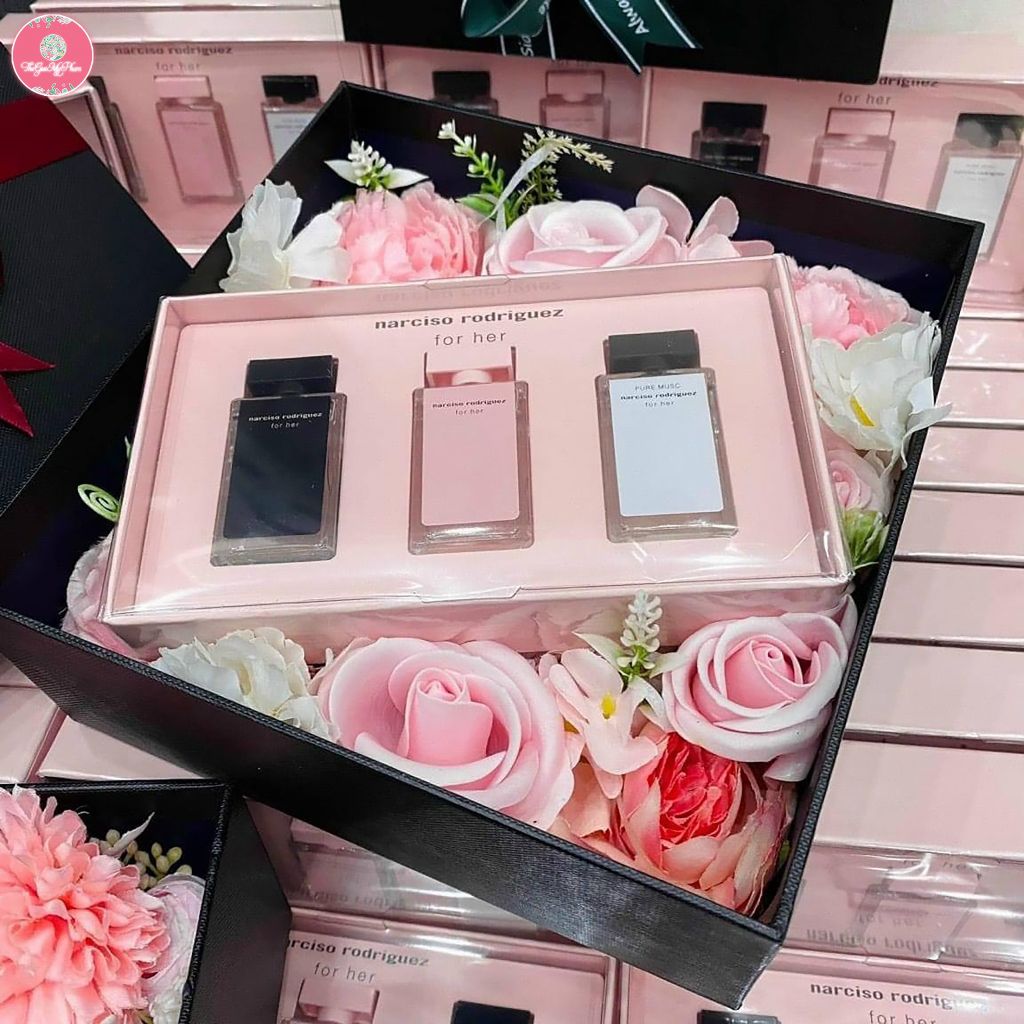 NARCISO - Set 3 Chai Mini Đen/ Hồng nhạt/ Trắng 7.5ml (Ko Tđ)