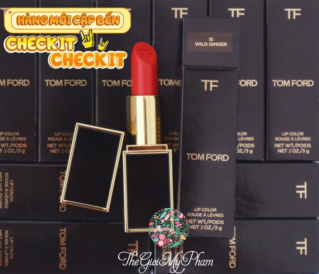 Son TOMFORD Wild Ginger Vỏ Đen ( Ko Tđ )