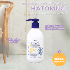 Hatomugi - Sữa Dưỡng Thể & Chống Nắng Hatomugi SPF50 250ml