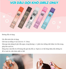 Dầu Gội Khô Girlz Only Dawn Til Dusk 200ml #Hương Cam