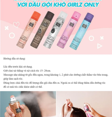 Dầu Gội Khô Girlz Only Dawn Til Dusk 200ml #Không Cặn