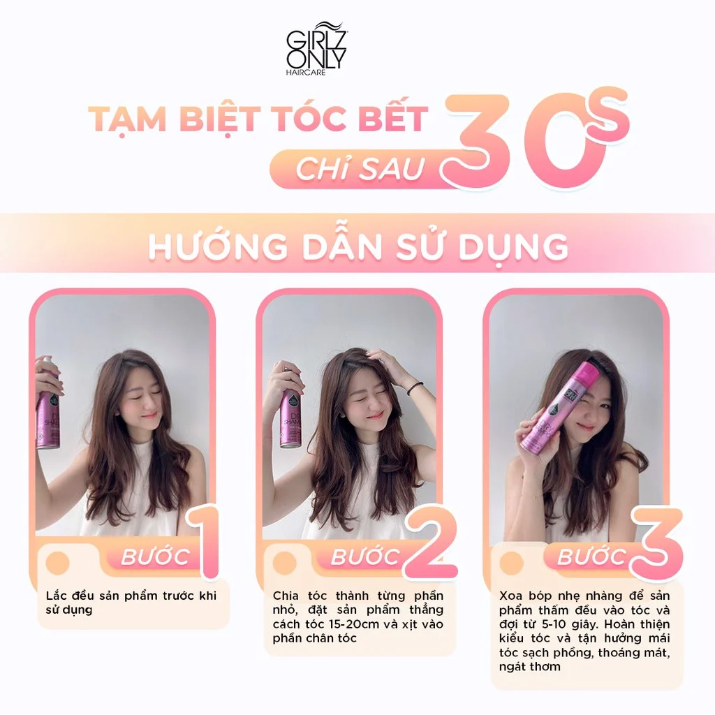 Dầu Gội Khô Girlz Only Dawn Til Dusk 200ml #Không Cặn