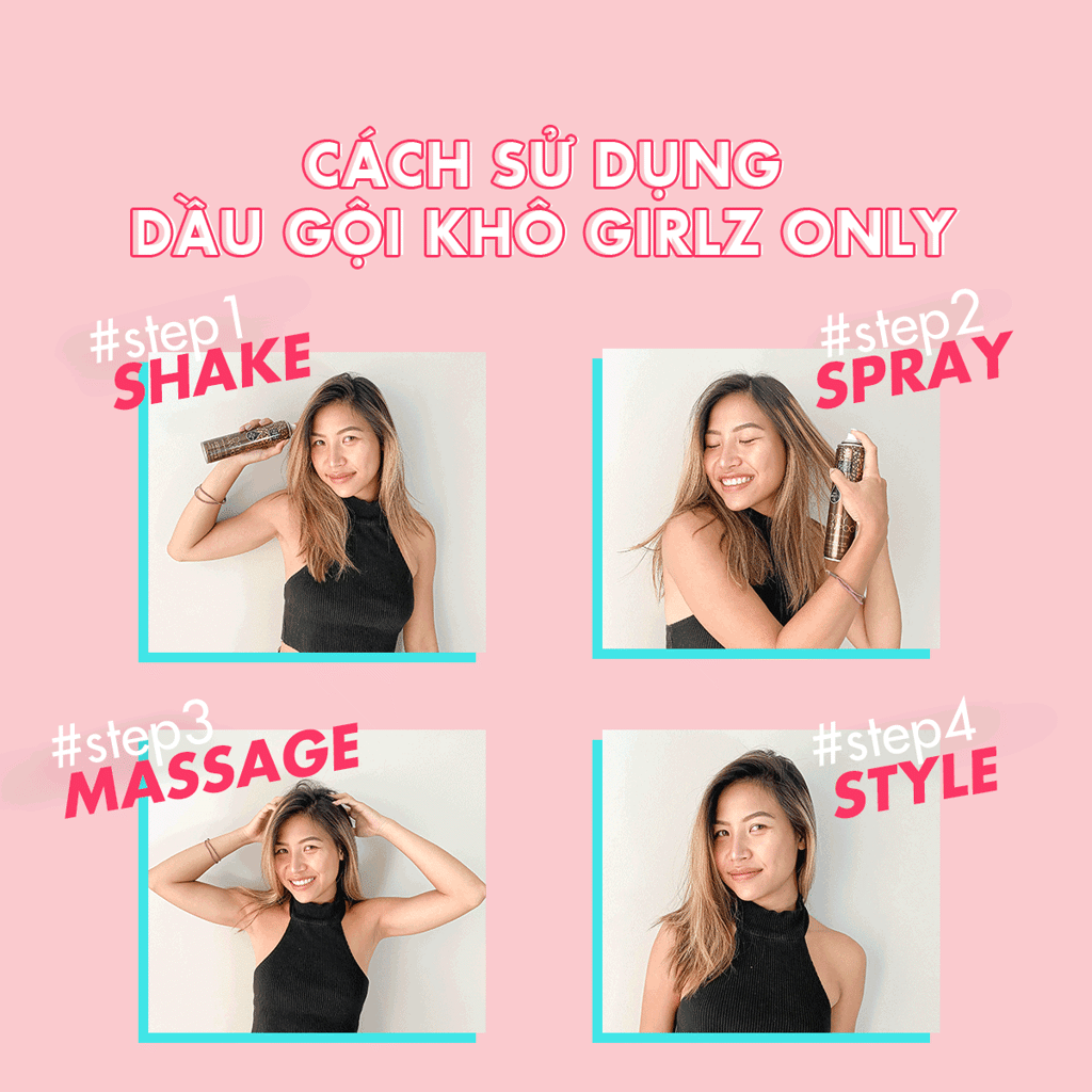 Dầu Gội Khô Girlz Only Dawn Til Dusk 200ml #Hương Cam