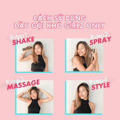 Dầu Gội Khô Girlz Only Dawn Til Dusk 200ml #Hương Cam