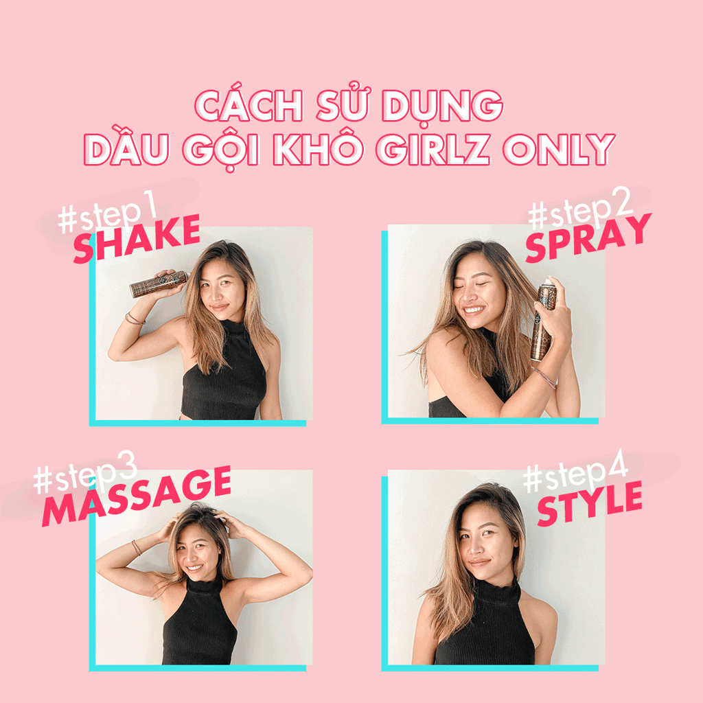 Dầu Gội Khô Girlz Only Dawn Til Dusk 200ml #Không Cặn