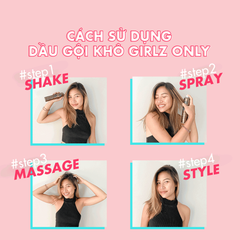 Dầu Gội Khô Girlz Only Dawn Til Dusk 200ml #Không Cặn