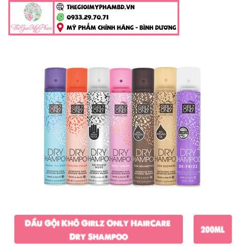 Dầu Gội Khô Girlz Only Dawn Til Dusk 200ml #Hương Cam