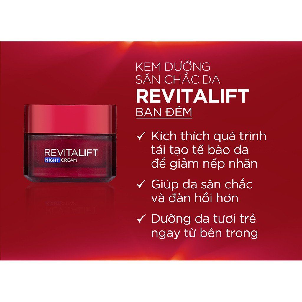 Loreal Cty - Kem Revitalift Anti-Wrinkles + Firmness 50ml (Đêm)