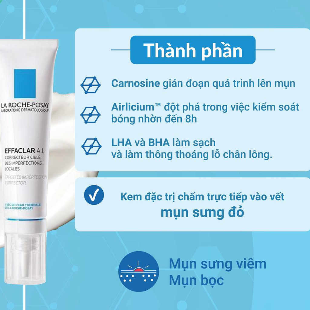 Laroche Posay - Kem Trị Mụn Chuyên Biệt A.I 15ml