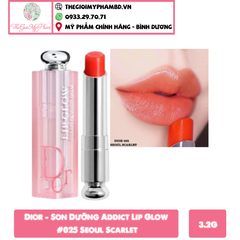 Dior - Son Dưỡng Addict Lip Glow #025 Seoul Scarlet (Mẫu Mới) - Ko Tđ