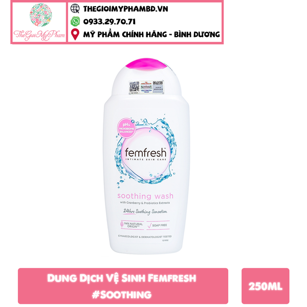 Dung Dịch Vệ Sinh Femfresh #Soothing 250ml