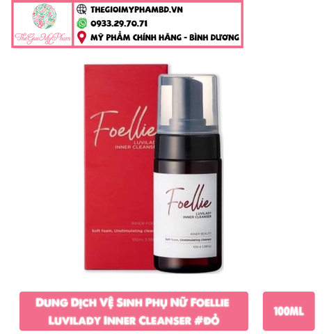 Dung Dịch Vệ Sinh Foellie Luvilady Inner Cleanser 100ml #Đỏ