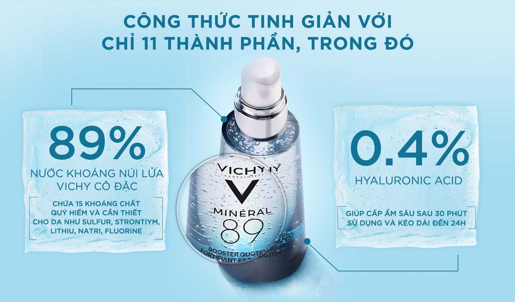 Vichy - Tinh Chất Khoáng Cô Đặc Mineral 89 50ml (Ko Tđ)