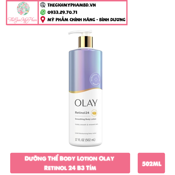 Dưỡng Thể OLAY Retinol24 502ml (Tím)