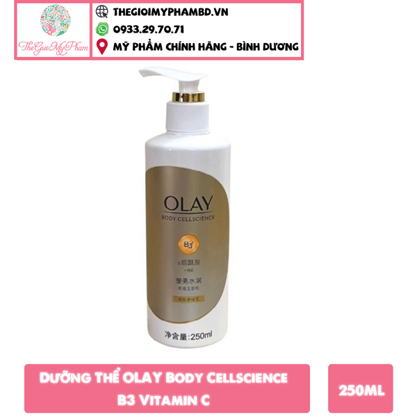 Dưỡng Thể Olay Body Cellscience B3+ Vitamin E 250ml