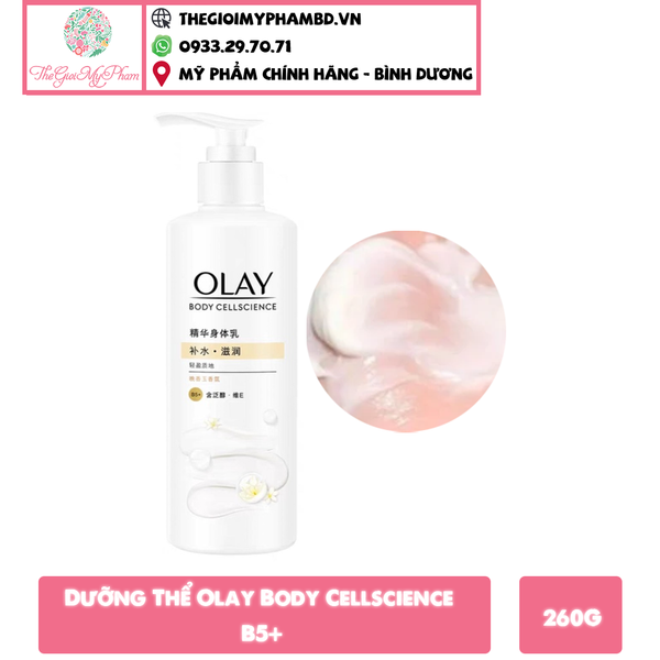 Dưỡng Thể Olay Body Cellscience B5+ 260g Mẫu Mới