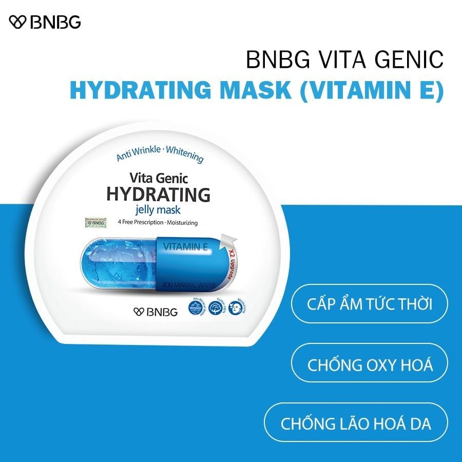 Mặt Nạ Banobagi Vita Genic Jelly Mask 30g #Vitamin E (Xanh Dương)