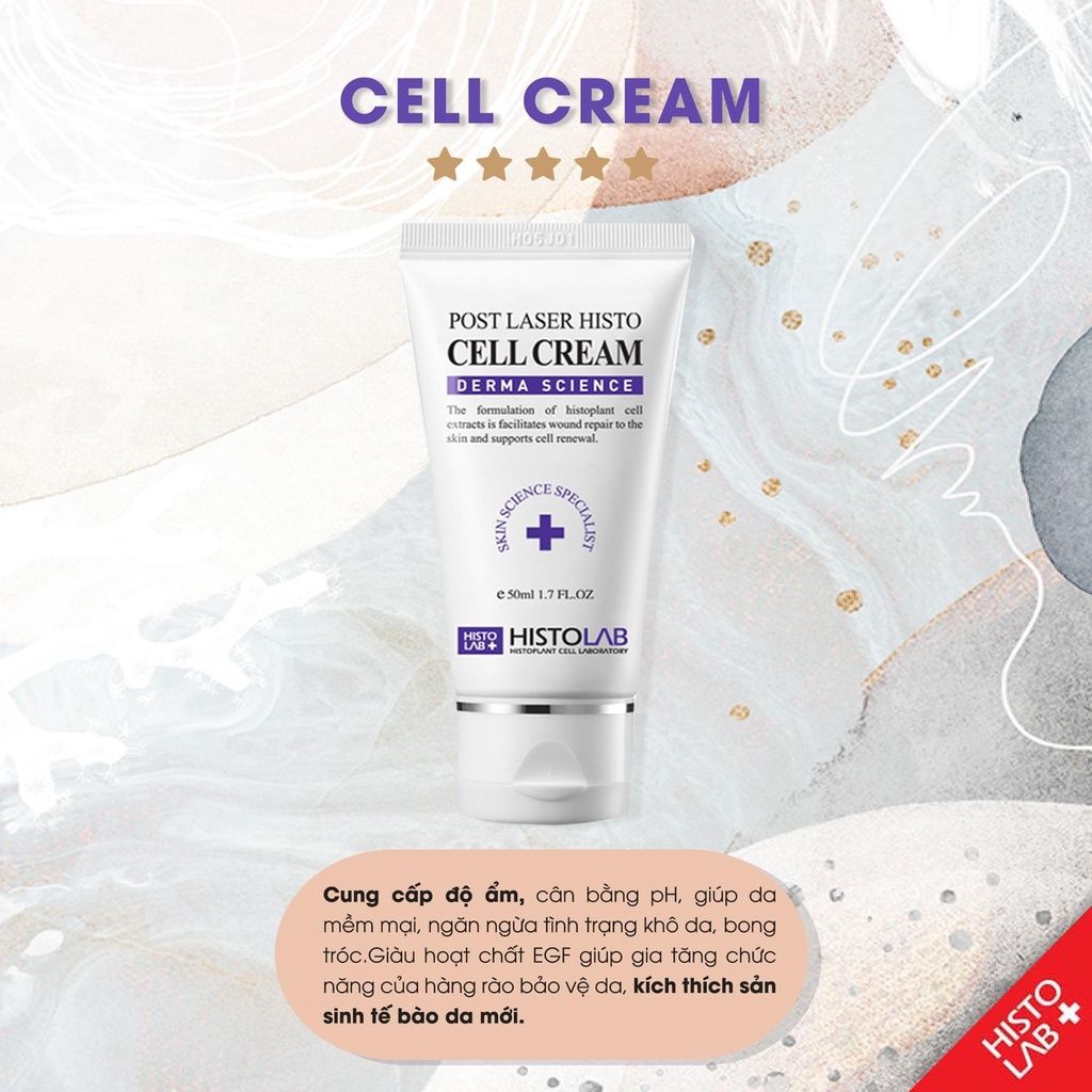 Kem Dưỡng Ẩm Phục Hồi Da Sau Laser Post Care Histolab Cell Cream 50ml