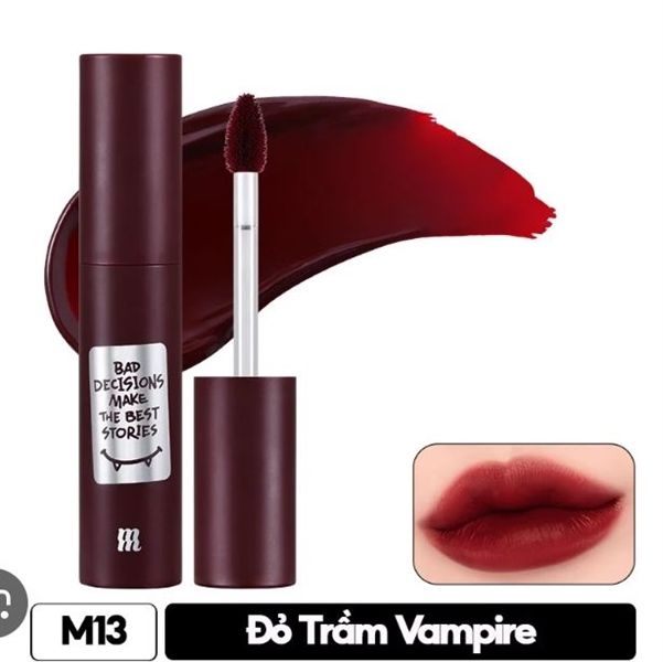 Son Kem Merzy Noir In The Mellow Tint #M13 (Bản Vỏ Đỏ)