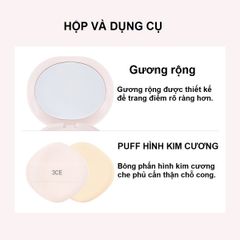 3CE Bare Cover Cushion #N01 + 1 Lõi Hộp Riêng (Ko Tđ)