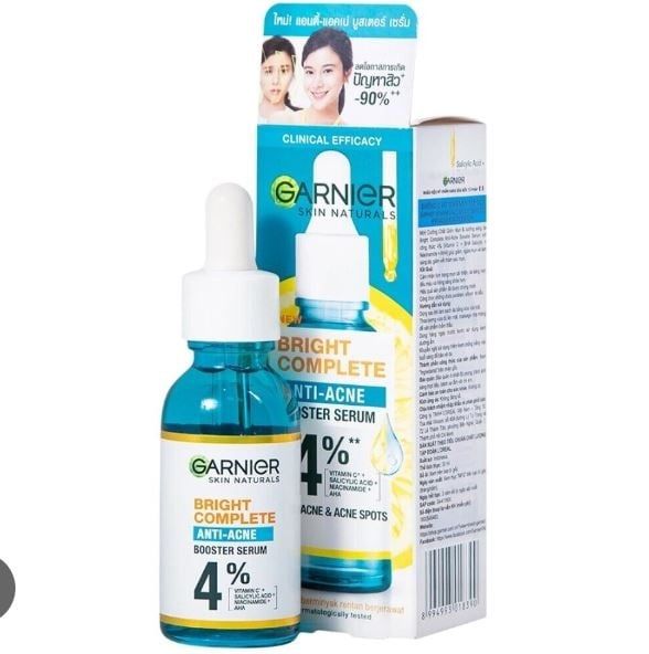 Serum Garnier Giảm Mụn Mờ Thâm Cho Da Dầu, Mụn 30ml