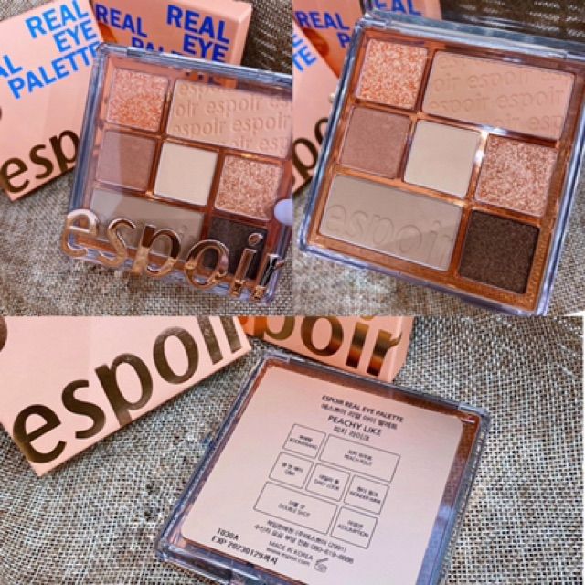 Espoir - Bảng Phấn Mắt Espoir Real Eye Palette #Peachy Like