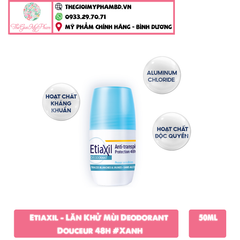 Lăn Khử Mùi EtiaXil Hàng Ngày Cho Mọi Loại Da 50ml (Nắp Xanh)