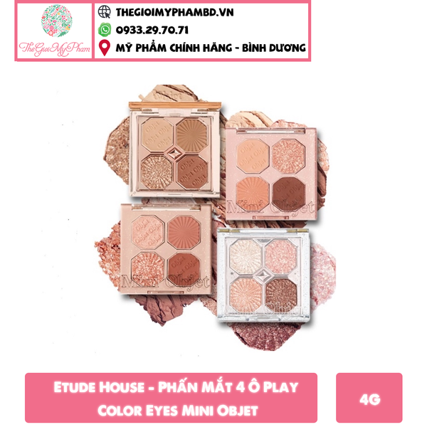 Etude House - Phấn Mắt 4 Ô Play Color Eyes Mini Objet #Crystal Chandeliers