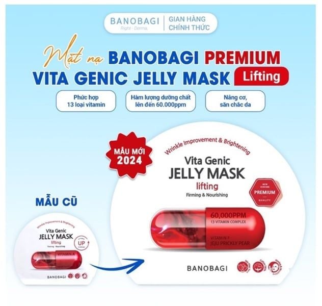 Mặt Nạ Banobagi Premium Vitamin F Lifting (Đỏ)