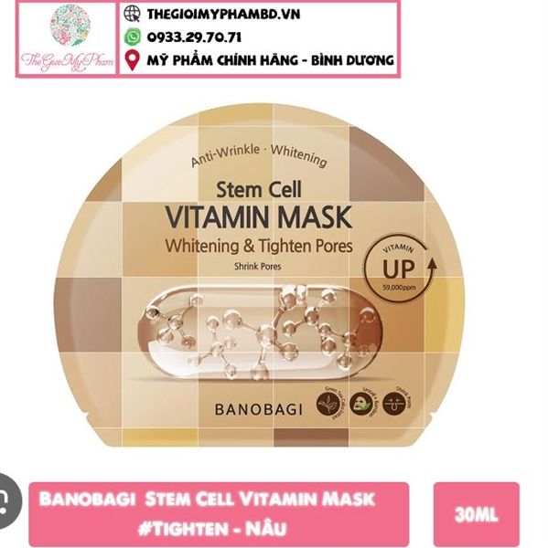 Banobagi - Stem Cell Vitamin Mask #Whitening & Tighten Pores
