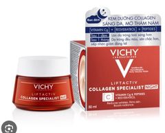 Vichy - Kem Chống Lão Hoá Liftactiv Collagen Specialist 50ml (Ko tđ) #Đêm