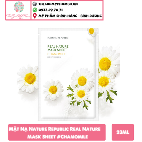 Mặt Nạ Nature Republic Real Nature Mask Sheet #Chamomile