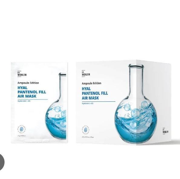 Mặt Nạ Wonjin Ampoule #Hyal Pantenol Fill Air Mask (Xanh Dương)
